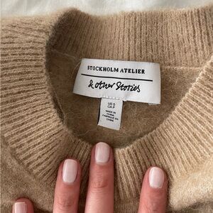 & Other Stories Boxy wool short sleeve sweater